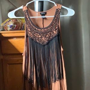 Fringe tank top